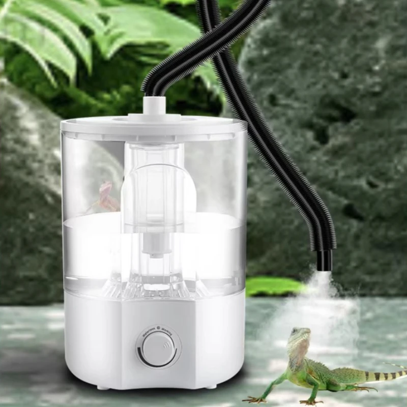 Terrarium Fogger Ultrasonic - 파충류용 가습기, 조절 가능, 저소음, 대용량,