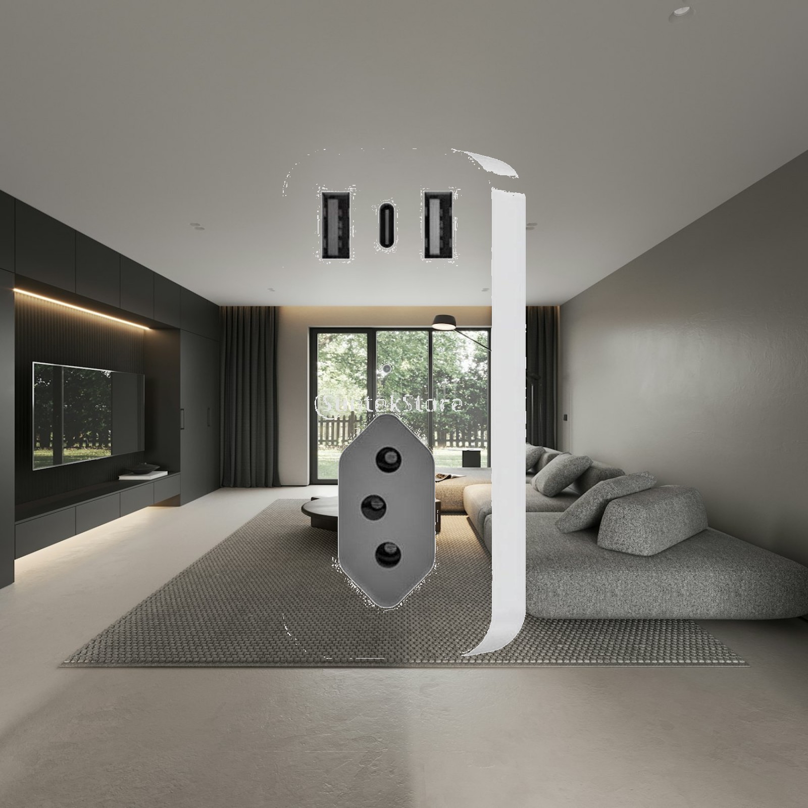 Timer Dual Outlet - 에너지 사용량을 모니터링하고 타이머 기능을 제공하며,