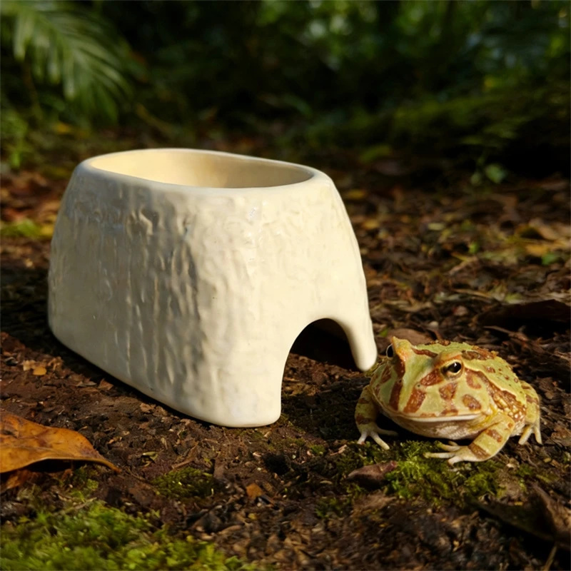 세라믹 레오파드 프린트 가습 동굴 (게코, 타란툴라,  - Hide Cave Ceramic 리뷰 및 가격