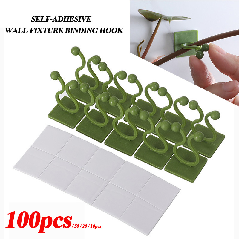 100pcs-홈 가든 식물 클라이밍 벽 고정 클립 등나 - Vine Climbing Plastic 리뷰 및 가격