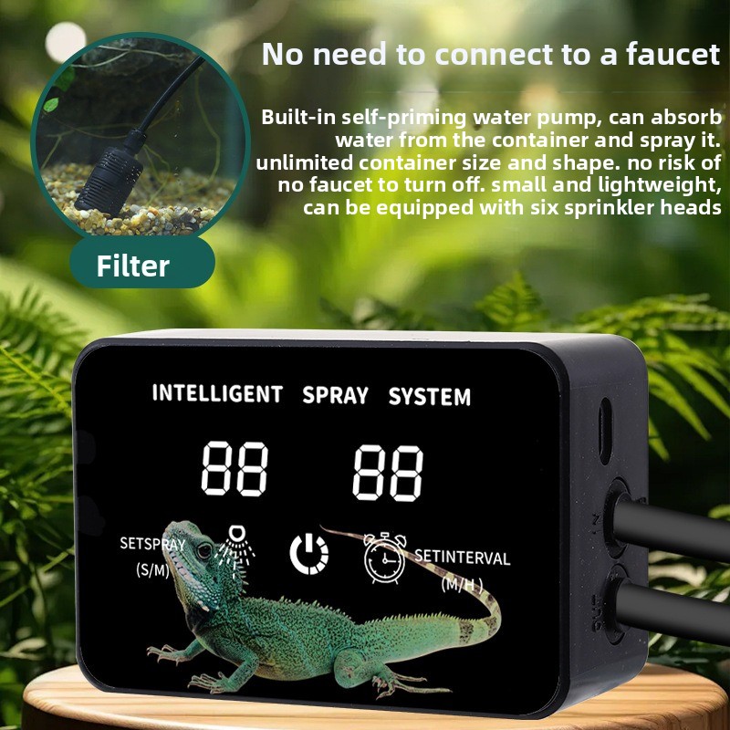 열대 우림 테라리움용 미니 분무 시스템, 이중 노즐,  - Misting Nozzle Reptile 리뷰 및 가격